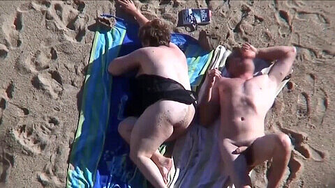 Mature Chubby Gets Fucked Hard On A Public Beach - Videosection.com